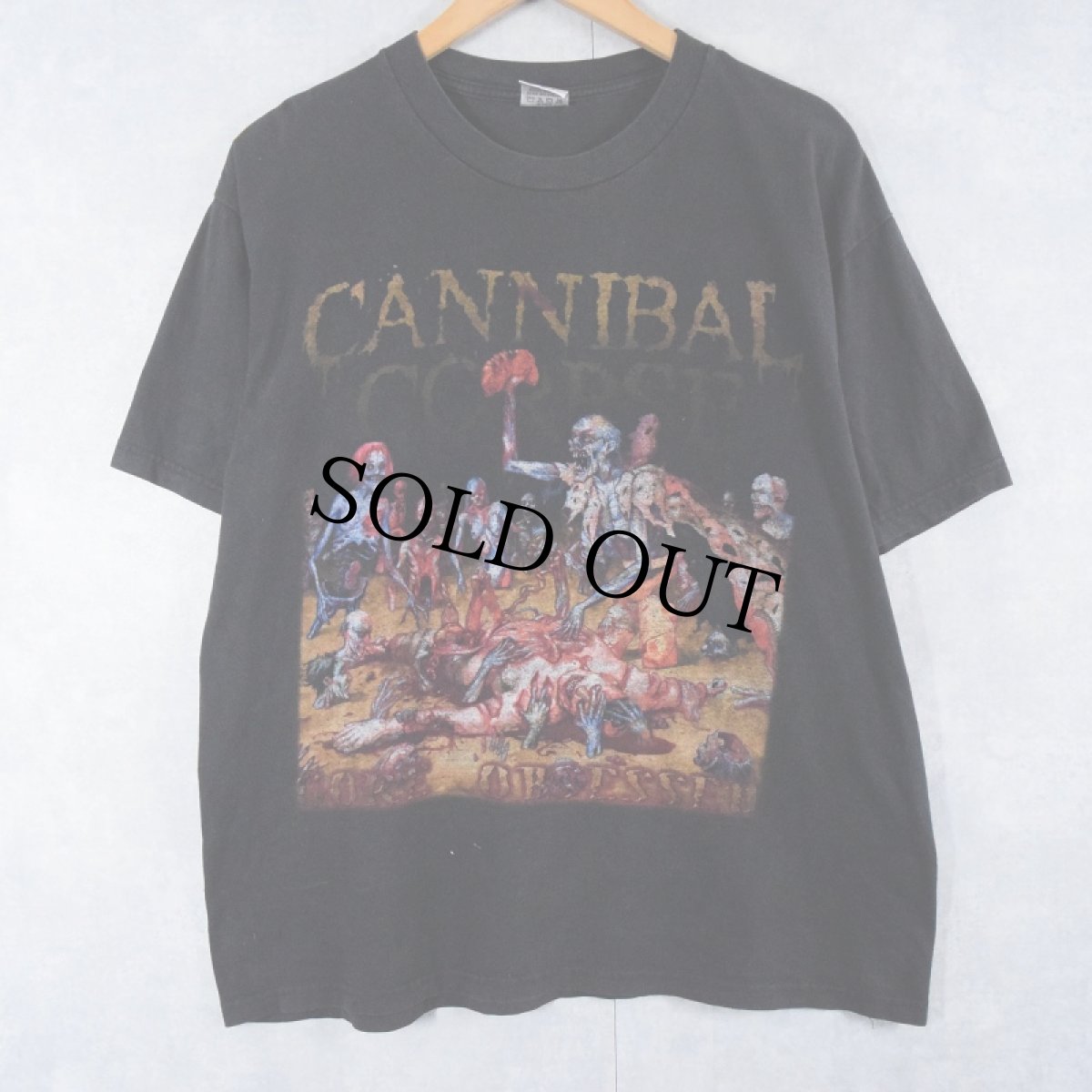 画像1: 2000's CANNIBAL CORPSE デスメタルバンドTシャツ BLACK L (1)