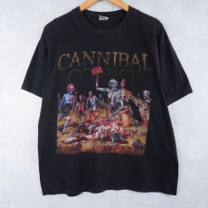 画像1: 2000's CANNIBAL CORPSE デスメタルバンドTシャツ BLACK L (1)