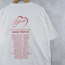 画像2: 90's Celine Dion "LET'S TALK ABOUT LOVE WORLD TOUR" ミュージシャンツアーTシャツ XL (2)