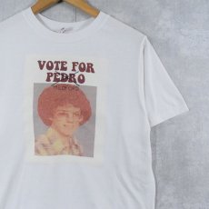 画像1: "VOTE FOR PEDRO" コメディ映画パロディプリントTシャツ M (1)