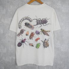 画像2: 90's Wild Cotton Jay Jausheski "Insect" 昆虫プリントTシャツ M (2)