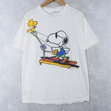 画像1: 90's PEANUTS by design "SNOPPY&WOODSTOCK " キャラクタープリントTシャツ L (1)