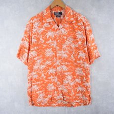 画像1: POLO Ralph Lauren "CALDWELL" オールオーバーパターン レーヨンアロハシャツ M (1)