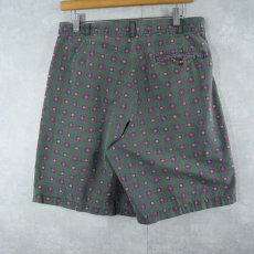 画像2: 90's GAP 総柄 2タックコットンショーツ W32 (2)