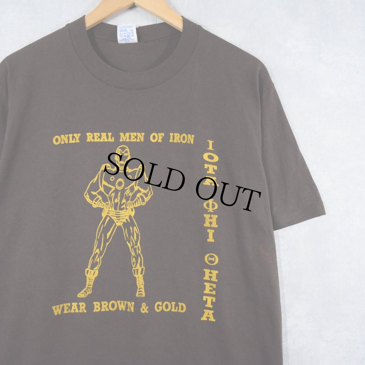 画像1: 80〜90's Iota Phi Theta USA製 友愛団体 プリントTシャツ XL (1)