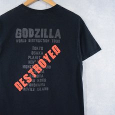 画像2: GODZILLA "WORLD DESTRUCTION TOUR" キャラクタープリントTシャツ (2)