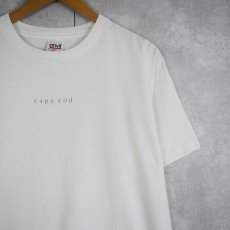 画像1: 90's "cape cod" プリントTシャツ L (1)