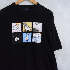 画像1: MOTION シュールイラスト エロTシャツ BLACK XL (1)