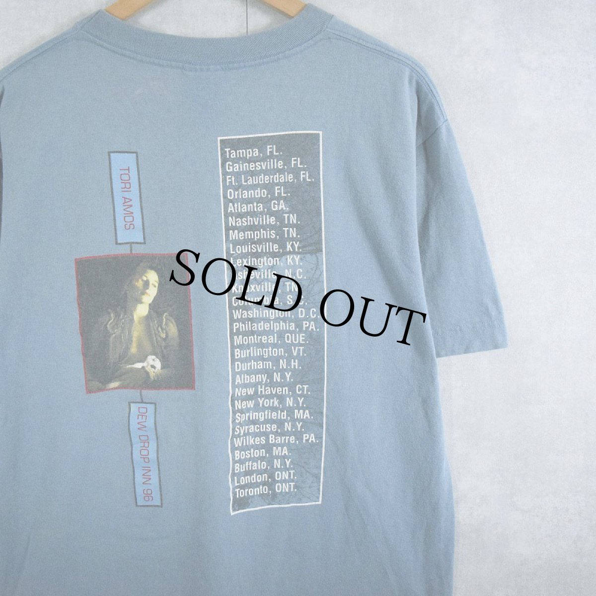 画像1: 90's Tori Amos USA製 "DEW DROP INN 96" シンガーソングライター ツアーTシャツ L (1)