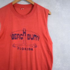 画像1: 80's "BEAC BUM FLORIDA" カットオフプリントTシャツ  (1)