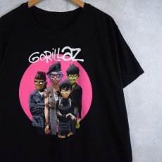 画像1: GORILLAZ ロックバンドTシャツ BLACK (1)