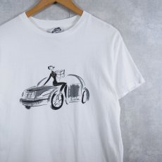 画像1: CHRYSLER CRUISE FOR A CAUSE 車イラストプリントTシャツ M (1)