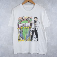 画像1: 80's Elvis Presley USA製 ミュージシャンプリントTシャツ XL (1)