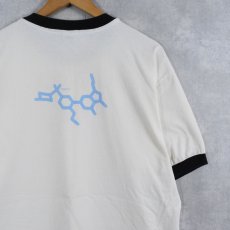 画像1: 90's VIAGRA USA製 医療品 プリントリンガーTシャツ XL (1)