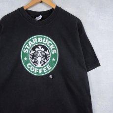 画像1: STARBUCKS COFFEE ロゴプリントTシャツ BLACK XL (1)