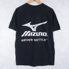 画像2: MIZUNO ロゴプリントTシャツ BLACK M (2)