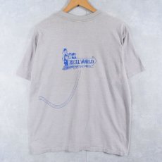 画像2: 80's USA製 "REAL WORLD" イラストプリントTシャツ XL (2)