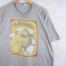 画像1: 80's CAMEL USA製 タバコ企業 キャラクタープリントTシャツ XL (1)