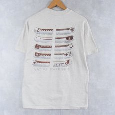 画像2: 90's LIBERTY GRAPHICS USA製 "NATIVE MARKINGS" イラストプリントTシャツ M (2)