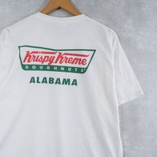 画像1: Krispy Kreme Doughnuts ドーナツショップ ロゴプリントTシャツ L (1)