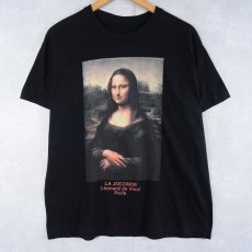 画像1: LEONARD DE VINCI "モナ・リザ" アートプリントTシャツ (1)