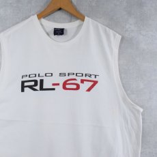 画像1: 90's POLO SPORT Ralph Lauren "RL-67" プリントタンクトップ XL (1)