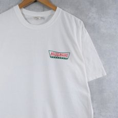 画像2: Krispy Kreme Doughnuts ドーナツショップ ロゴプリントTシャツ L (2)