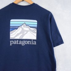 画像1: 20SS Patagonia ロゴプリントポケットTシャツ NAVY S (1)