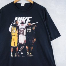 画像1: ブート NIKE コービー×ジョーダン×レブロン NBA選手 プリントTシャツ 2XL (1)