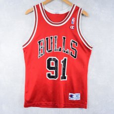 画像2: Champion NBA CHICAGO BULLS メッシュゲームタンクトップ size40 (2)