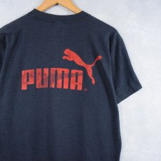 画像2: 80's PUMA USA製 "RUTGERS BASKETBALL" バスケットボール チーム プリントTシャツ BLACK XL (2)