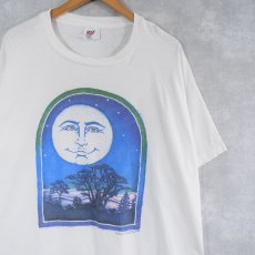 画像1: 90's USA製 月イラストプリントTシャツ XL (1)