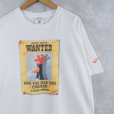 画像1: 90's WALLACE & GROMIT "Feathers McGraw" アニメキャラクタープリントTシャツ XL (1)