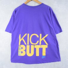 画像1: 90's NIKE USA製 "CAN YOU SAY KICK SOME BUTT" プリントTシャツ XL  (1)