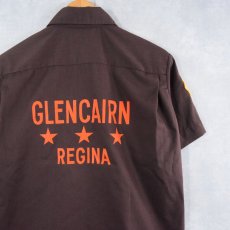 画像2: 70's Hilton USA製 "GLENCAIRN REGINA" ワッペン付き ボーリングシャツ S (2)