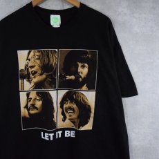 画像1: 2000's THE BEATLES "LET IT BE" ロックバンドプリントTシャツ BLACK 2XL (1)