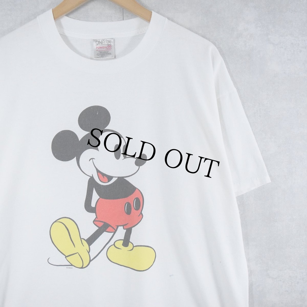 画像1: 90's Disney MICKEY MOUSE キャラクタープリントTシャツ XL (1)