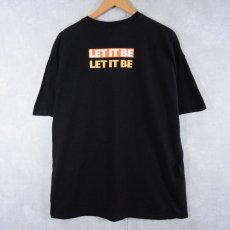 画像2: 2000's THE BEATLES "LET IT BE" ロックバンドプリントTシャツ BLACK 2XL (2)