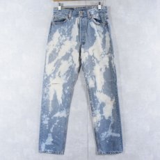 画像2: 90's Levi's 501 USA製 ブリーチ加工 デニムパンツ W28 (2)