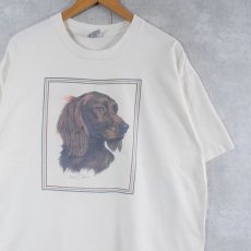 画像1: 90's USA製 犬プリントTシャツ XL (1)