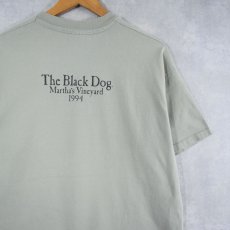 画像2: 90's The Black Dog USA製 犬プリントTシャツ L (2)