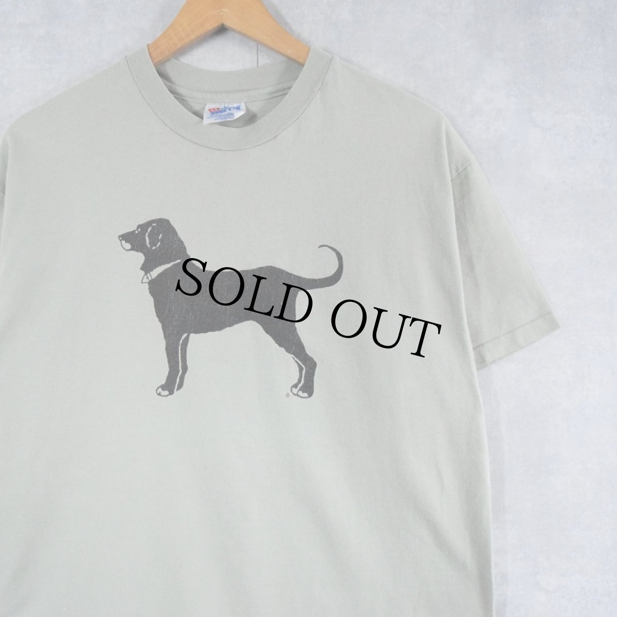 画像1: 90's The Black Dog USA製 犬プリントTシャツ L (1)