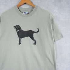 画像1: 90's The Black Dog USA製 犬プリントTシャツ L (1)