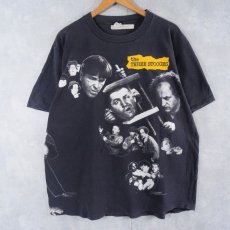 画像1: 90's The Three Stooges USA製 コメディアン 巻きプリントTシャツ XL (1)