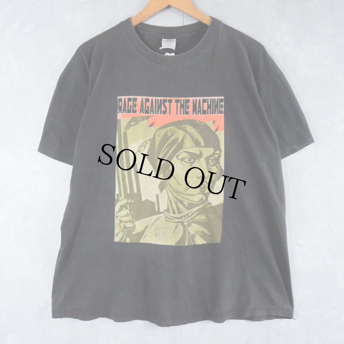 画像1: 90's Rage Against the Machine ロックバンドTシャツ L (1)