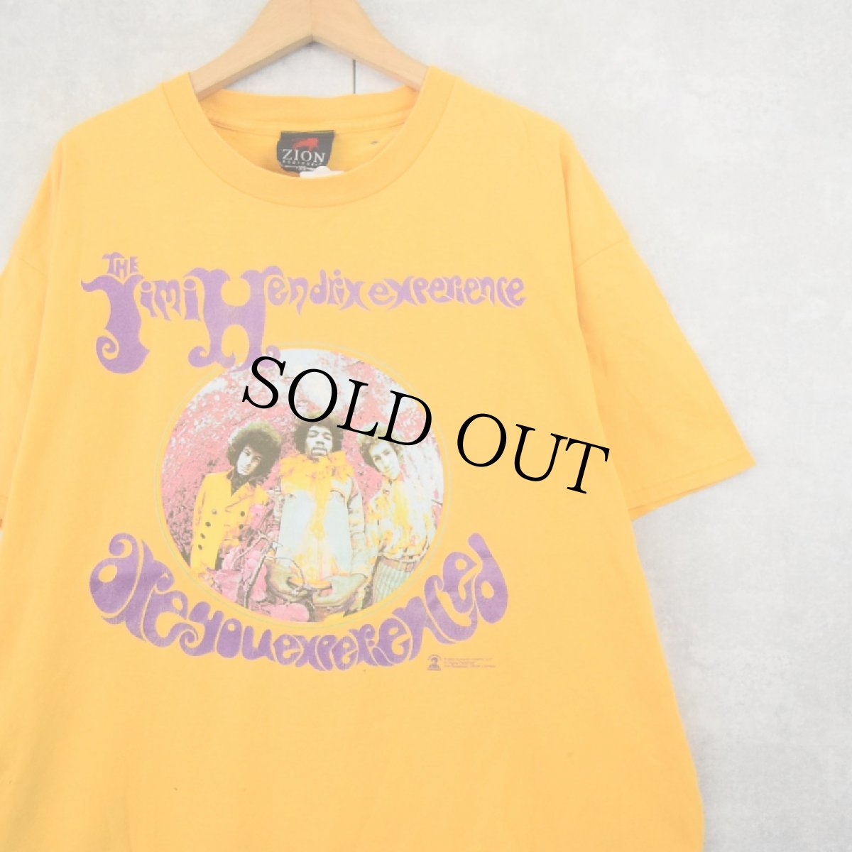 画像1: 2002 The Jimi Hendrix Experience "are you experienced" ロックバンドアルバムTシャツ XL (1)