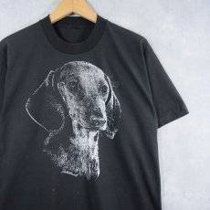 画像1: 80〜90's "Dackshund" 犬プリントTシャツ (1)