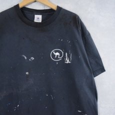 画像2: 90〜2000's USA製 "where it's @" ペンキペイント ラクダプリントTシャツ XL (2)