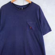 画像1: 90's Ralph Lauren USA製 無地ポケットTシャツ XL (1)