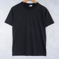 画像1: 80's Hanes USA製 無地Tシャツ BLACK M (1)